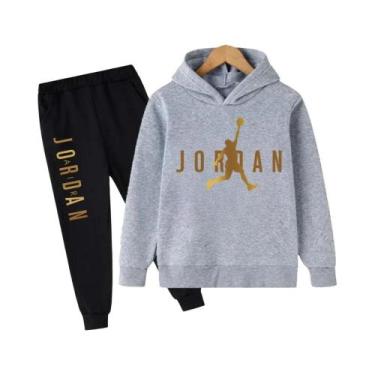 Imagem de Conjunto De Moletom Com Capuz E Calças Para Crianças, Padrão Slam Dunk