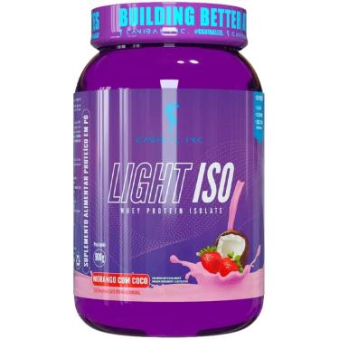 Imagem de Whey Protein Isolado Light Iso 900g Canibal Morango com Coco-Unissex