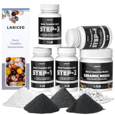 Imagem de Conjunto de recargas Rock Tumbler Grit and Polish de 3,4 kg em 4 etapa