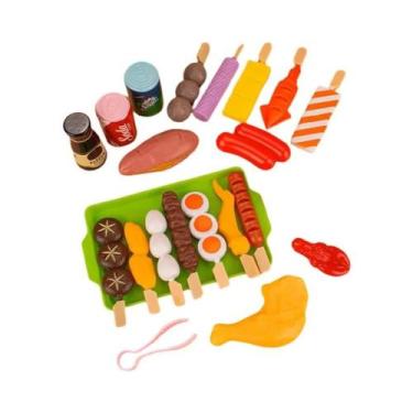 Imagem de Brinquedos De Cozinha Para Crianças Com Acessórios De Churrasco, Comid