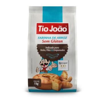 Imagem de Farinha de Arroz Sem Glúten Tio João 1kg