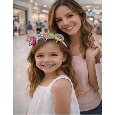 Imagem de Kit 2 Tiaras Biscuit de Silicone Docinhos E Pirulitos - Inquebrável Mu