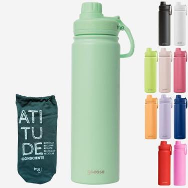 Imagem de Garrafa Térmica Gocase Fresh 650ml Original Premium Cor:KIT com garraf