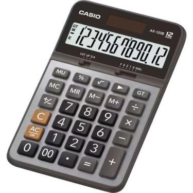 Imagem de Calculadora Casio AX-120B (12 Digitos) - Cinza