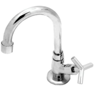 Imagem de Torneira de Mesa Para Lavatório Fit Bica Móvel 1-4 de Volta 1-2 1195 C55 31223 Bognar Torneira D