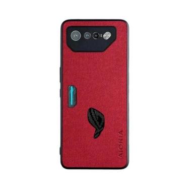 Imagem de Capa De Couro Têxtil Para Asus ROG Phone 7 6, Capa Protetora De TPU Ma