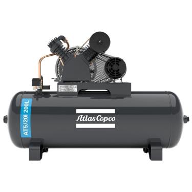 Imagem de Compressor Atlas Copco At 5 20 200 Litros 175 Libras 5 Cv Monofásico Ip21