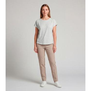 Imagem de Blusa Feminina Básica Manga Curta Infinita Cor Verde, G, Verde