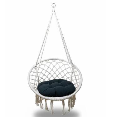 Imagem de Rede Cadeira de Balanço Suspensa SU 3630 SU ESTO3 Metal com Encosto com Almofada 120KG Bege