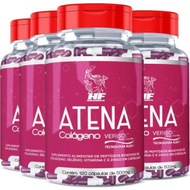 Imagem de 4x Atena Colageno Verisol Hf Suplements 500mg 120caps