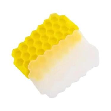 Imagem de Forma De Gelo De Silicone Reutilizável Livre De BPA Com Tampas, Bandej