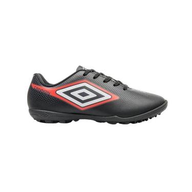 Imagem de Chuteira Umbro Society Cannon JR Preto e Vermelho - Infantil 31-Unissex