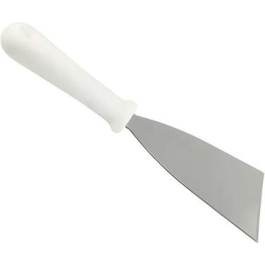 Imagem de Espátula Reta Profissional 5989 em AÇO INOX com Base em Plástico Branc