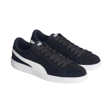 Imagem de Tênis Masculino Adulto Casual Puma Smash V2 Preto, Black, White, 41