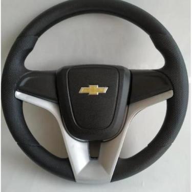Imagem de Volante Esportivo Universal Cruze Prata - p/ Celta / Prisma / Corsa Cl