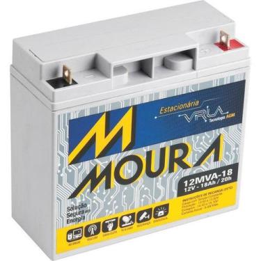 Imagem de Bateria selada para nobreak 12V 18Ah, Modelo 12MVA-18  MOURA