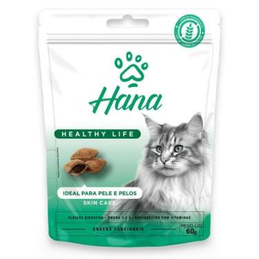 Imagem de Snack Hana Healthy Life Skin Care para Gatos em 60g - HANA NUTRICAO