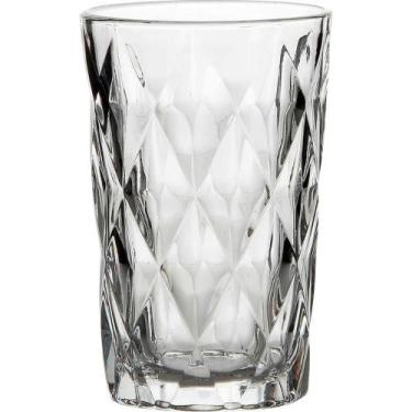 Imagem de Copo de Vidro Diamante Clear 350ML em Material Resistente com Design F