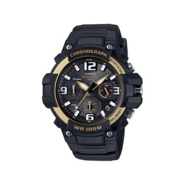 Imagem de Relógio Casio Masculino Analógico Preto Esportivo Redondo Original Cro