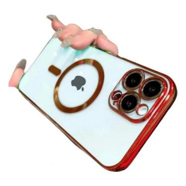 Imagem de Case Magsafe Colors Blindex Luxo Proteção Compatível com Iphone 13 Pro