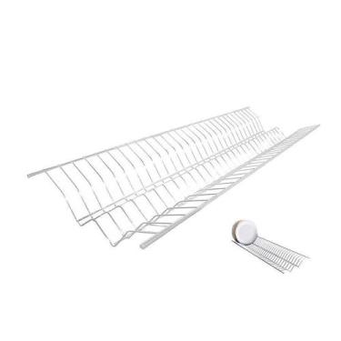 Imagem de Escorredor de Pratos Easy 760mm Branco Bredal BRANCO, BRANCO, UNICO