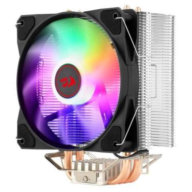 Imagem de Air Cooler Redragon Tyr, LED Rainbow, AMD/Intel, 120mm, Preto - CC-910