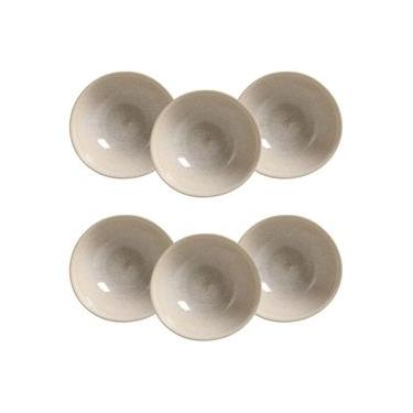 Imagem de Conjunto de Cumbucas Porto Brasil Coup Stoneware Latte 360ml - 6 Peças