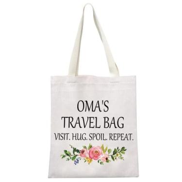 Imagem de Bolsa de cosméticos GJTIM Oma Gift Grandma Birthday Travel Tote