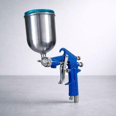 Imagem de Pistola de Pintura Pneumática Automotiva 350ml para Acabamento Profiss
