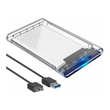 Imagem de Case Para Hd Externo Transparente Usb Notebook Sata Protect - f3