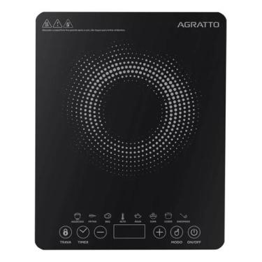 Imagem de Fogão Cooktop de Indução 1 Boca Agratto Acki02i - com Controle de Temp