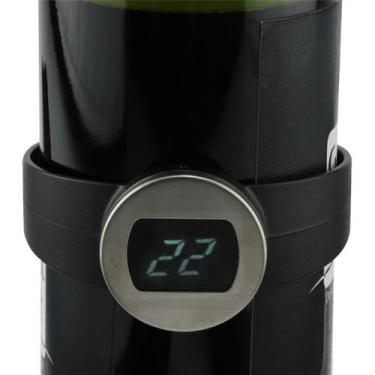 Imagem de Termômetro encaixe vinho ABS e aço inox preto -Fracalanza, 3 meses por