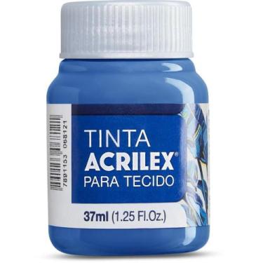 Imagem de Tinta para Tecido Acrilex Fosca 37ML Azul Turquesa