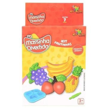 Imagem de Kit Frutinha Massinha Massa De Modelar Colorida Divertida De Brinquedo