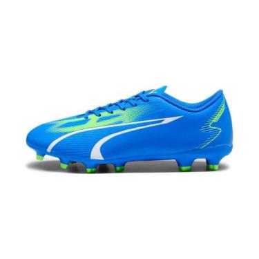Imagem de Chuteira puma ultra play fg/ag masculina, Azul e verde, 43