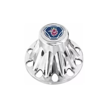 Imagem de 1 Tampa Cubo Tração Scania Cromado Caminhão 113 S4 S5 S6 - Capa