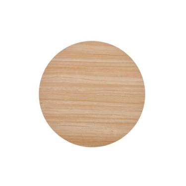 Imagem de Tampo MDF Redondo 70cm Fratini, Madeira natural