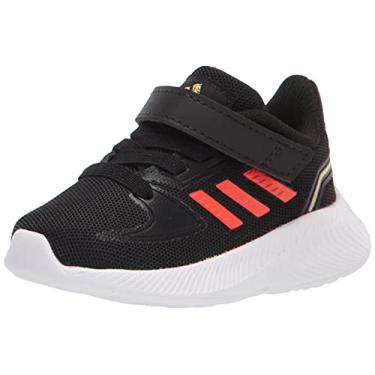 Imagem de adidas Kids Runfalcon 2.0 Running Shoe, Black/Solar Red/White, 5 US Unisex Toddler