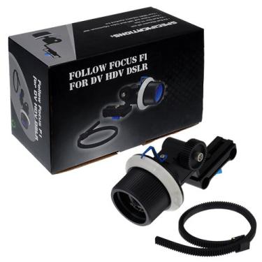 Imagem de Fotodiox Pro Geared Follow Focus Drive Compatível com DSLR, Mirrorless e câmeras de vídeo se adapta a suportes de ombro, estabilizadores e plataformas de vídeo - montagens em sistemas de haste de 15 mm