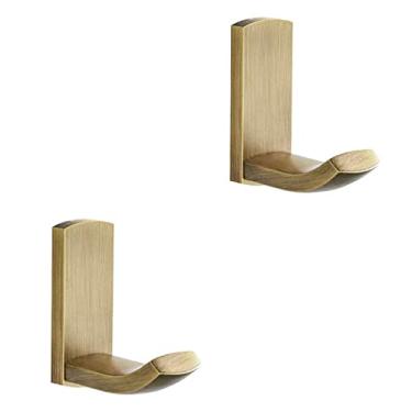 Imagem de WINCASE – Gancho para toalha, gancho para roupas, estrutura de latão montado na parede para banheiro, estilo vintage retrô, Antiguidade, 2 Pieces, 1