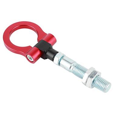 Imagem de Gancho de reboque, tiras de reboque de alumínio e aço à prova de ferrugem para serviço pesado com ganchos frontal para Veloster 2012-2017 Vermelho