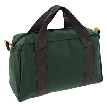 Imagem de Bolsa de ferramentas de boca larga, bolsa de armazenamento de ferramentas de lona com grande capacidade, à prova d'água, ideal para reparo de carpintaria de carro (36 cm/14 pol.)