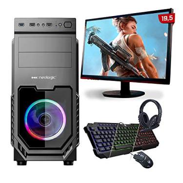 Imagem de Kit PC Gamer Neologic Start NLI81622 Ryzen 3 3200G 8GB (Radeon Vega 8 Integrado) 1TB + Mon 19,5"