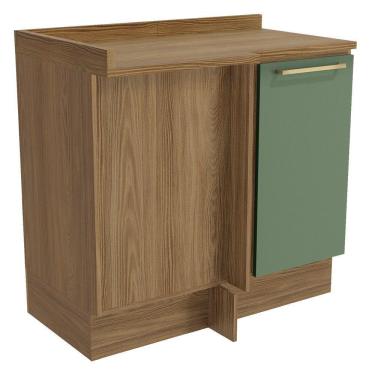 Imagem de Balcão de Canto Reto com Tampo Botanic 1 Porta Kappesberg