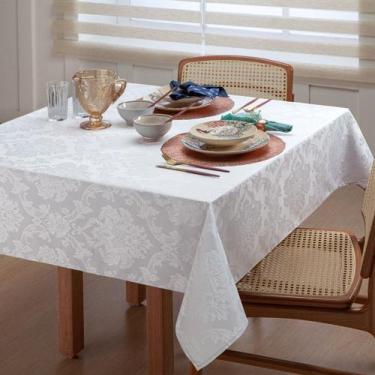 Imagem de Toalha De Mesa Jacquard  Retangular 6 Lugares Chique 2,20M X 1,40M - A