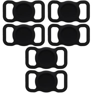 Imagem de GAFOKI 6 Peças Coleira Portátil Anti-Protetor Suporte Compatível Anti-Cobertura Gato Cão Macio Airtags Leves - De Fivelas De Silicone Ajustável