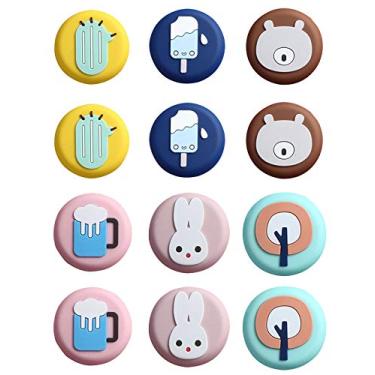 Imagem de Adesivos magnéticos macios decorativos 3D Bestgift 9 peças para geladeira e armário de porta, fotos 2 para cada padrão de mistura de cores