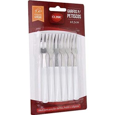 Imagem de Kit mini garfos para petiscos 6 peças diversas cores - Clink