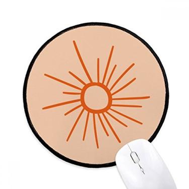 Imagem de Sunshine – Mouse pad com pintura à mão e laranja, para escritório