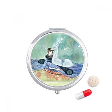 Imagem de White Deer — Porta-comprimidos, ilustrador chinês antigo